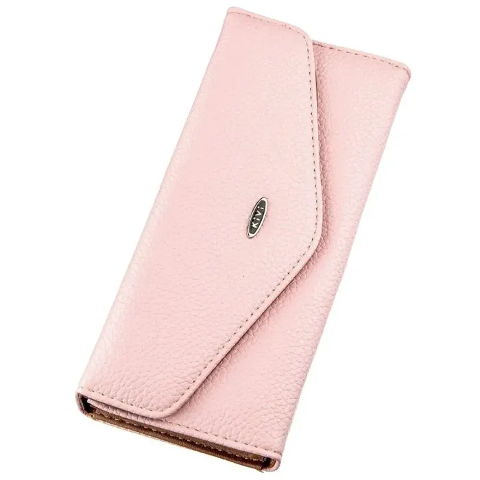 Гаманець жіночий з екошкіри флотар KIVI 19064 Рожевий