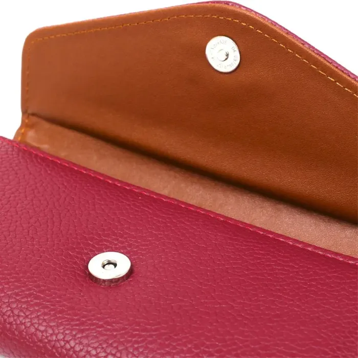 Кошелек женский из экокожи флотар KIVI 19066 Малиновый