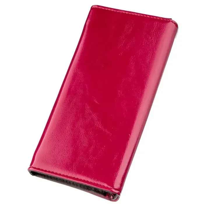 Гаманець жіночий з екошкіри гладкий KIVI 19078 Малиновий