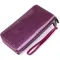 Гаманець жіночий з екошкіри на дві блискавки KIVI Хамелеон 19021 Фіолетовий