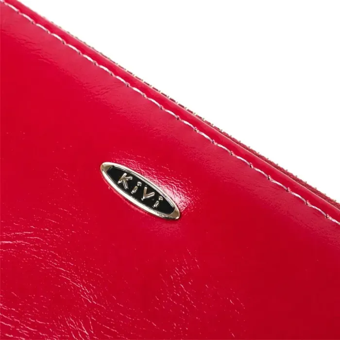 Кошелек женский из гладкой экокожи KIVI 19051 Темно-розовый