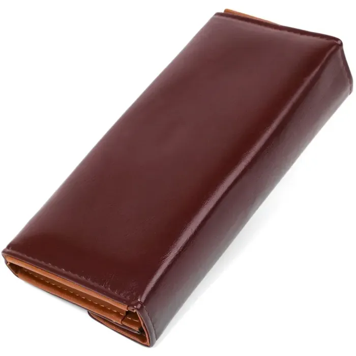 Гаманець жіночий з гладкого екошкіри KIVI 19070 Коричневий