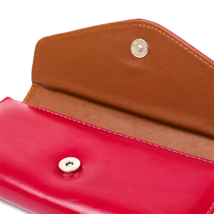 Гаманець жіночий з гладкого екошкіри KIVI 19071 Малиновий