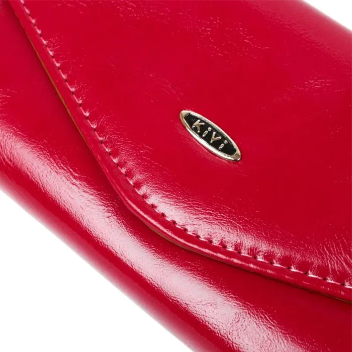 Гаманець жіночий з гладкого екошкіри KIVI 19071 Малиновий