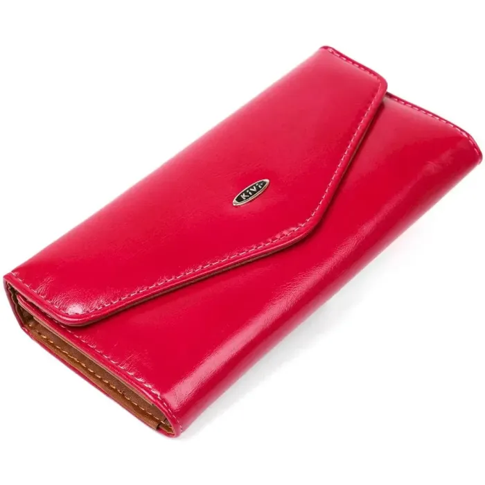 Гаманець жіночий з гладкої екошкіри KIVI 19074 Рожевий