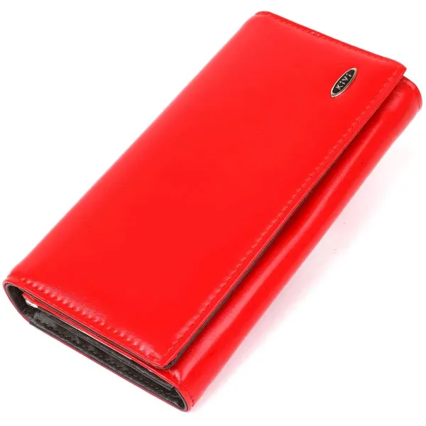 Гаманець жіночий з гладкого екошкіри KIVI 19075 Червоний