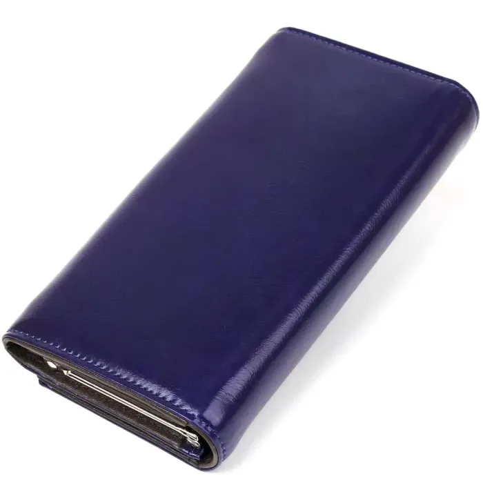 Гаманець жіночий з гладкого екошкіри KIVI 19076 Синій