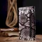 Кошелек женский из натуральной фактурной кожи под змею KARYA 21009 Черный