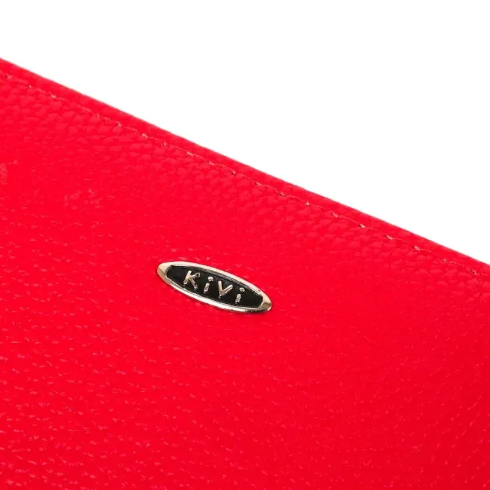 Гаманець жіночий із зернистої екошкіри KIVI 19042 Червоний