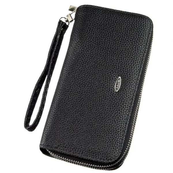 Гаманець жіночий із зернистої екошкіри KIVI 19045 Чорний