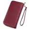 Гаманець жіночий із зернистої екошкіри KIVI 19047 Бордовий