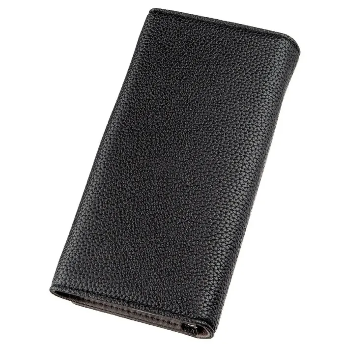 Гаманець жіночий із зернистої екошкіри KIVI 19056 Чорний