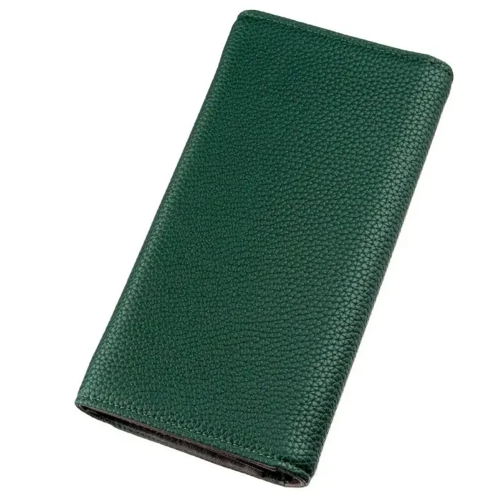 Гаманець жіночий із зернистої екошкіри KIVI 19057 Зелений