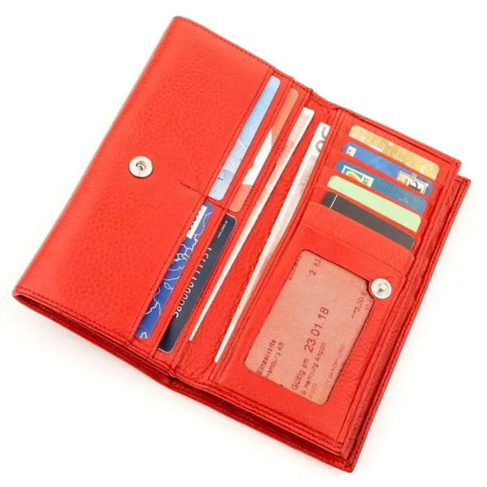 Гаманець жіночий KARYA 17233 шкіряний Червоний