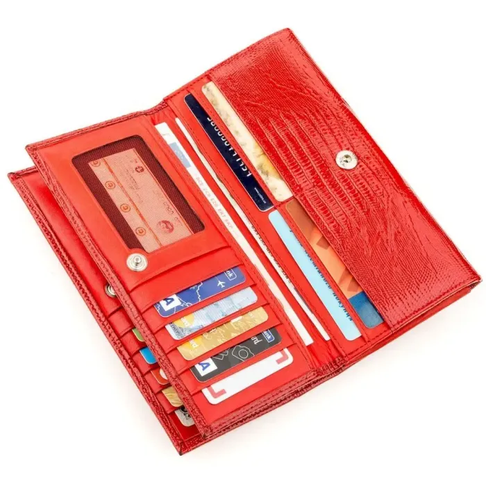 Гаманець жіночий KARYA 17234 шкіряний Червоний