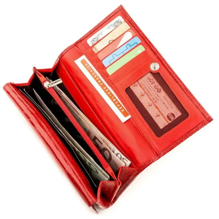 Гаманець жіночий KARYA 17234 шкіряний Червоний