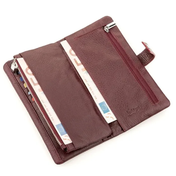 Гаманець жіночий KARYA 17236 Шкіряний Бордо