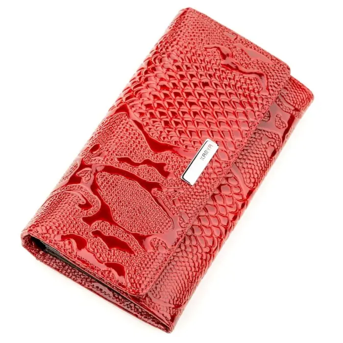 Кошелек женский KARYA 17241 кожаный Красный