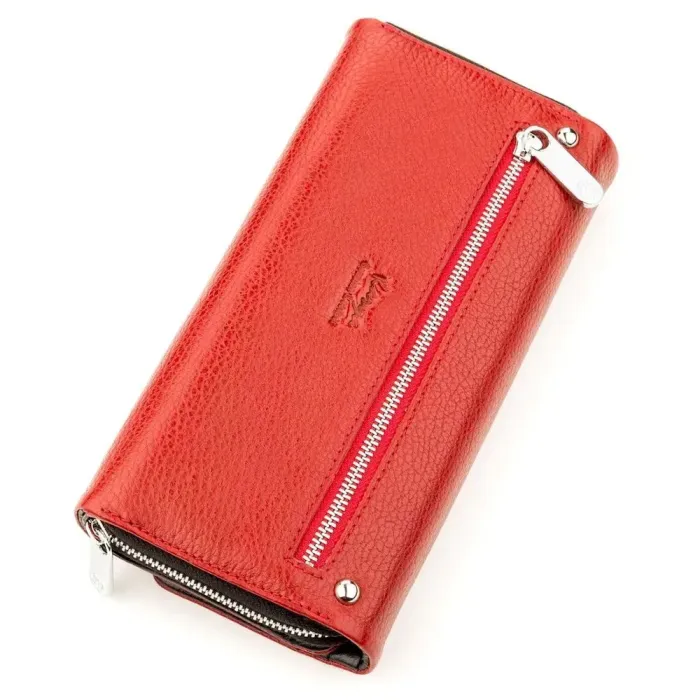 Кошелек женский KARYA 17249 кожаный Красный