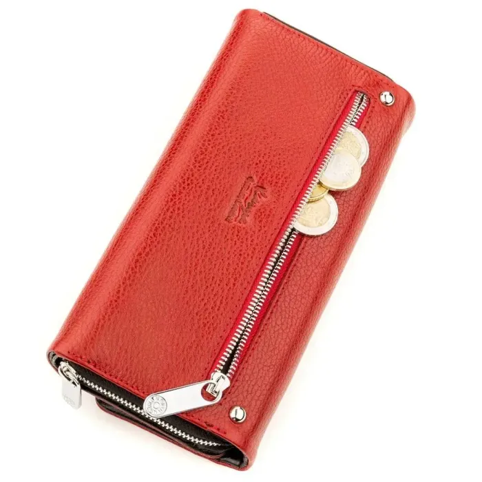 Кошелек женский KARYA 17249 кожаный Красный