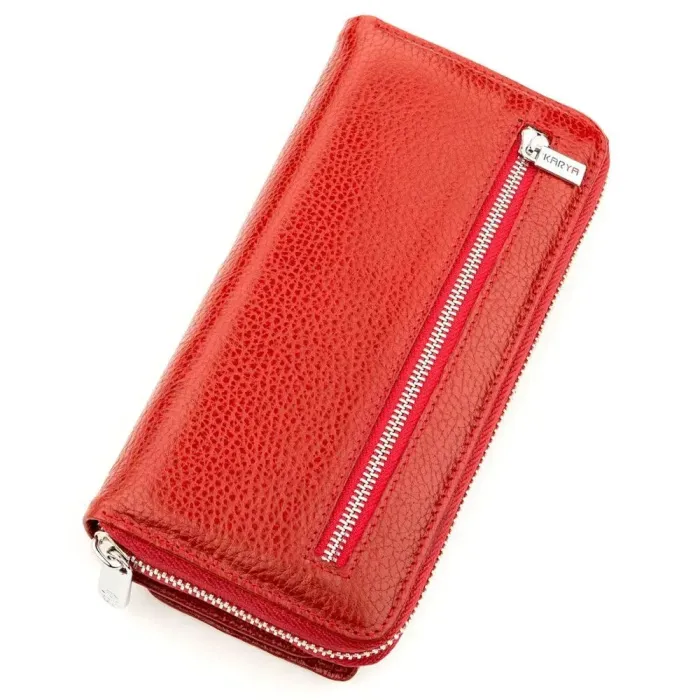 Кошелек женский KARYA 17250 кожаный Красный