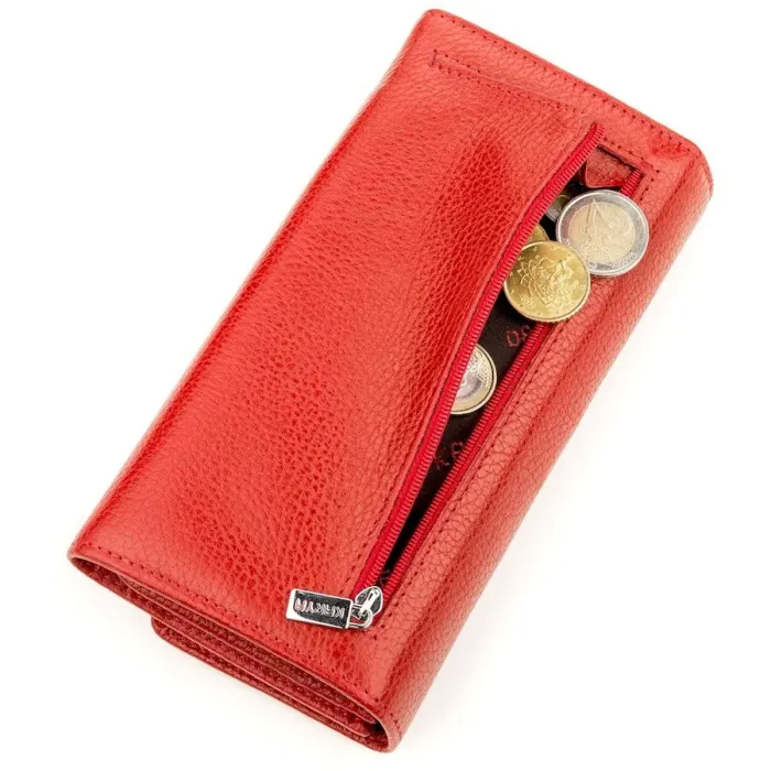 Кошелек женский KARYA 17255 кожаный Красный
