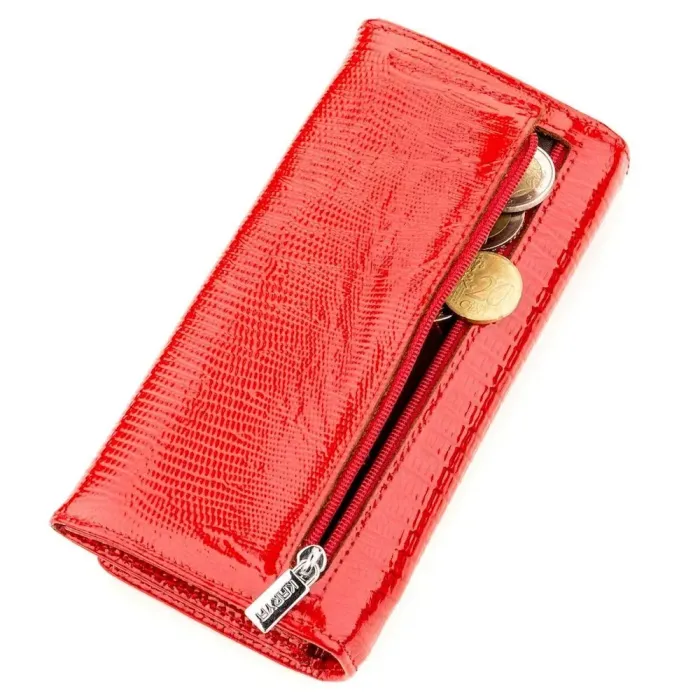 Кошелек женский KARYA 17262 кожаный Красный