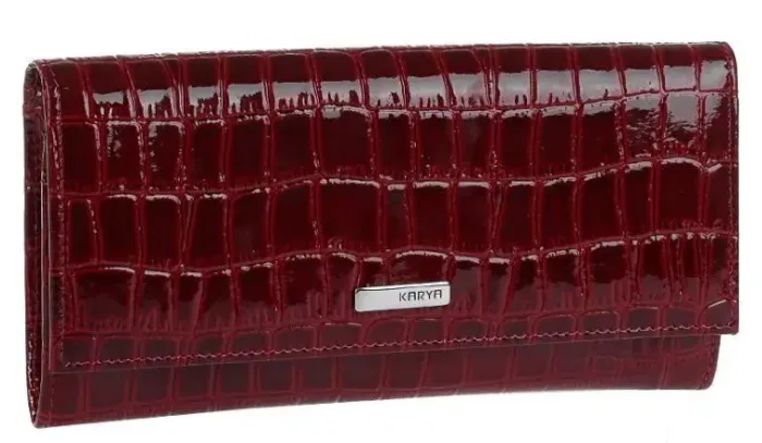 Кошелек женский KARYA 17265 кожаный Бордовый
