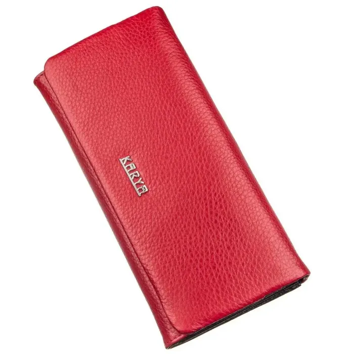 Гаманець жіночий шкіряний комбінований KARYA 17396 Червоний