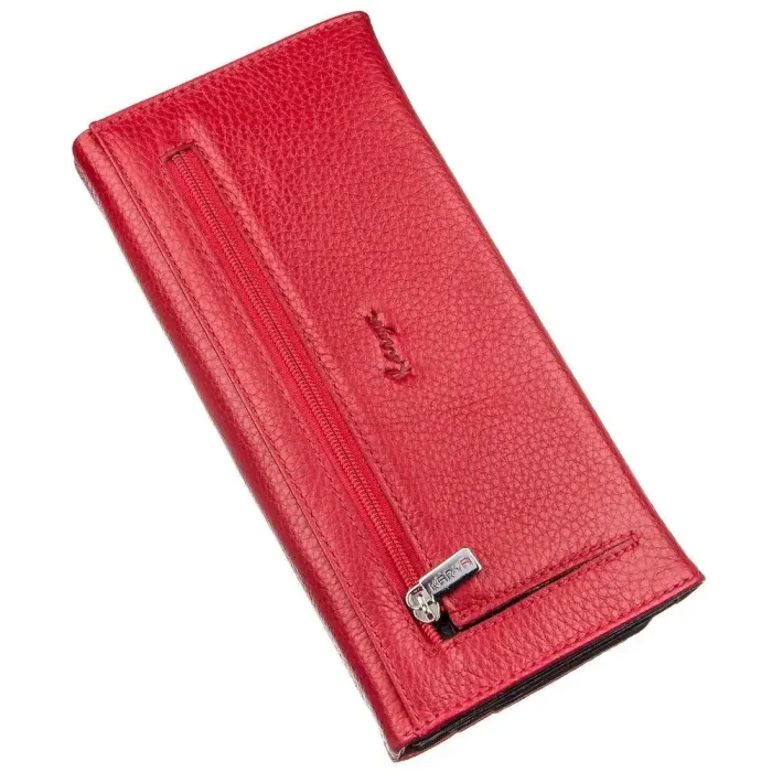 Гаманець жіночий шкіряний комбінований KARYA 17396 Червоний
