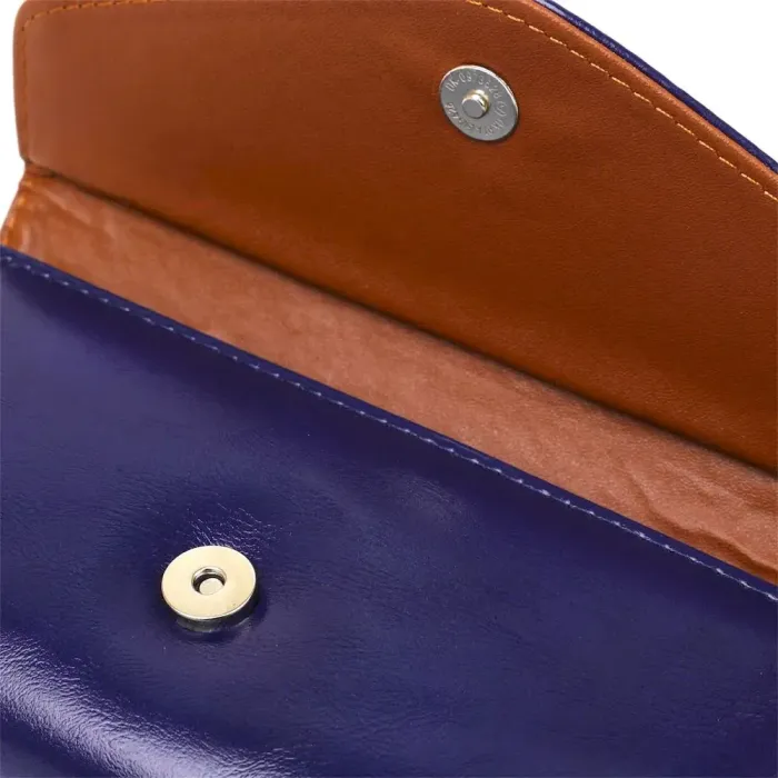 Кошелек женский конверт из гладкой экокожи KIVI 19068 Синий