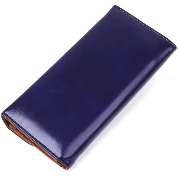 Кошелек женский конверт из гладкой экокожи KIVI 19068 Синий