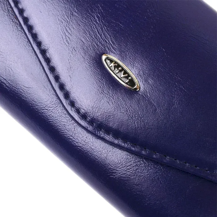 Кошелек женский конверт из гладкой экокожи KIVI 19068 Синий