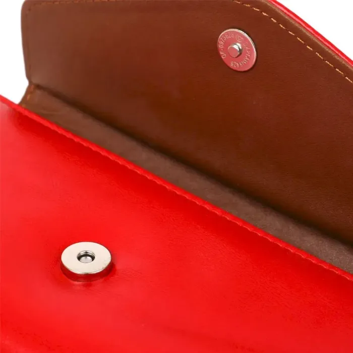 Гаманець жіночий конверт із гладкої екошкіри KIVI 19069 Червоний