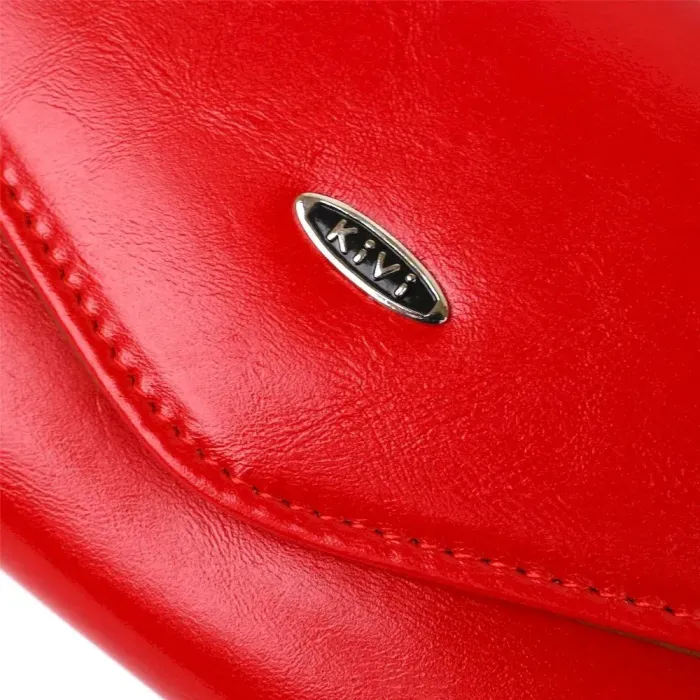 Гаманець жіночий конверт із гладкої екошкіри KIVI 19069 Червоний