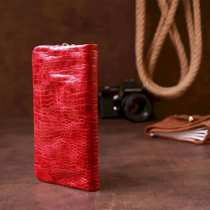 Кошелек женский кожаный Guxilai 18964 Красный