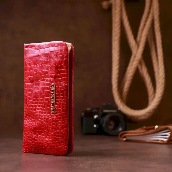 Кошелек женский кожаный Guxilai 18964 Красный