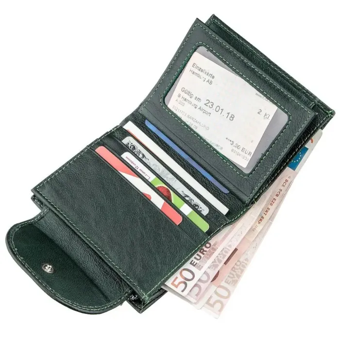 Шкіряний гаманець ST Leather 18958 Зелений