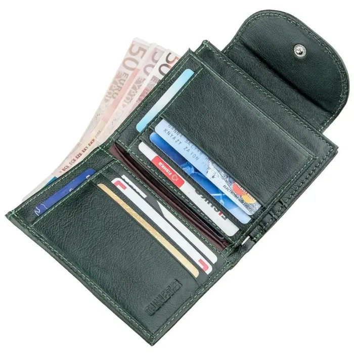 Шкіряний гаманець ST Leather 18958 Зелений