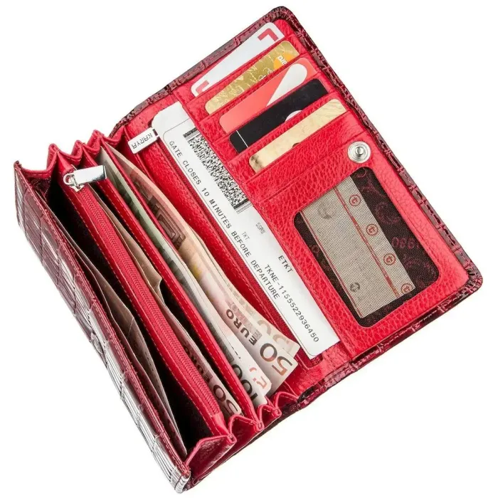 Гаманець жіночий лаковий KARYA 17401 Червоний