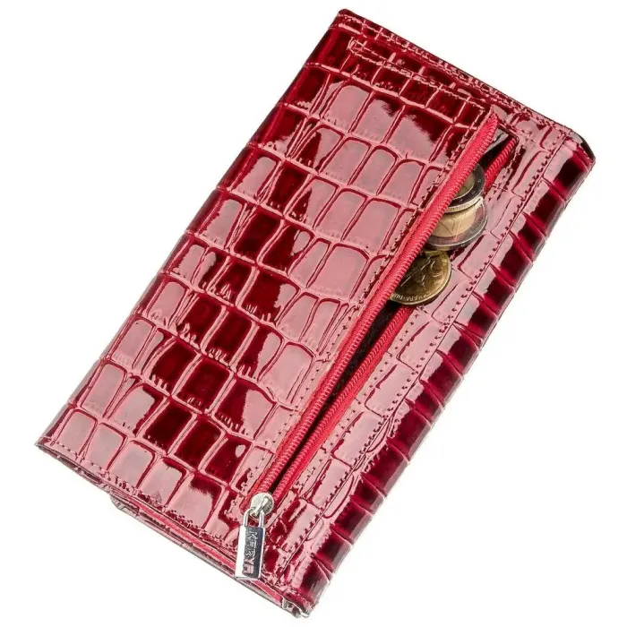 Гаманець жіночий лаковий KARYA 17401 Червоний