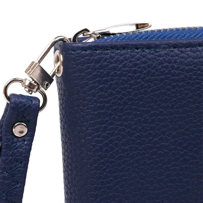 Кошелек женский на одну молнию из экокожи флотар KIVI 19013 Синий