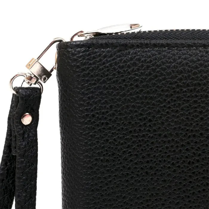 Кошелек женский на одну молнию из экокожи флотар KIVI 19014 Черный