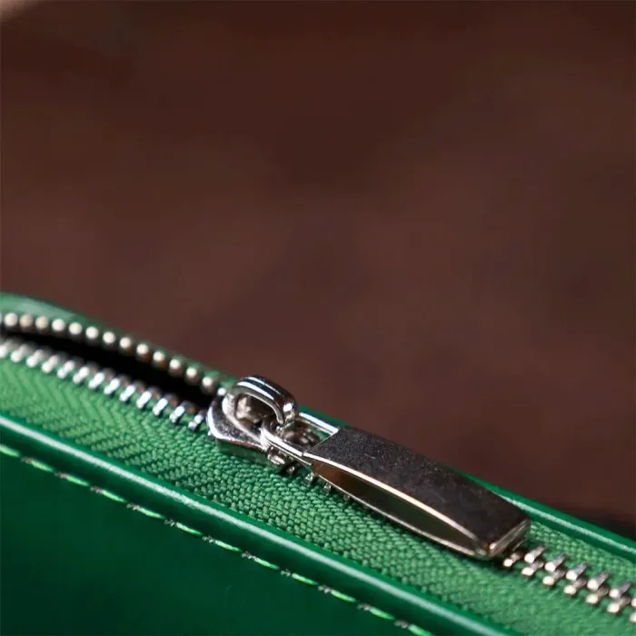 Гаманець жіночий на одну блискавку з екошкіри гладкий KIVI 19034 Зелений