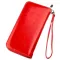 Гаманець жіночий на одну блискавку з екошкіри гладкий KIVI 19041 Червоний