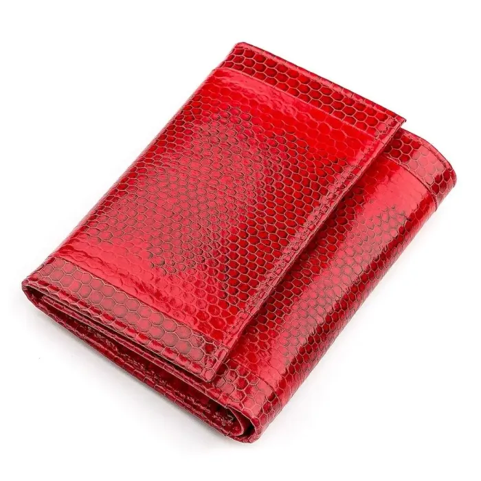 Гаманець жіночий SEA SNAKE LEATHER 18280 із натуральної шкіри морської змії Червоний