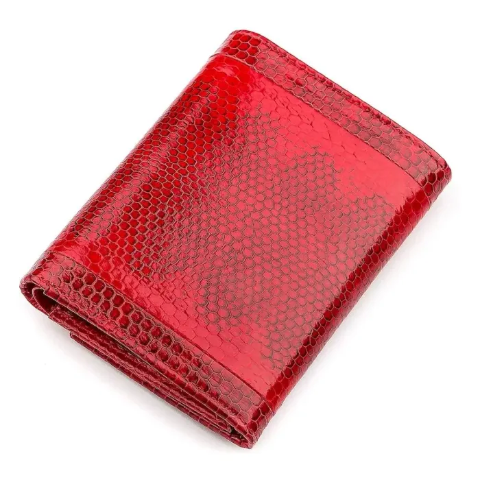 Гаманець жіночий SEA SNAKE LEATHER 18280 із натуральної шкіри морської змії Червоний