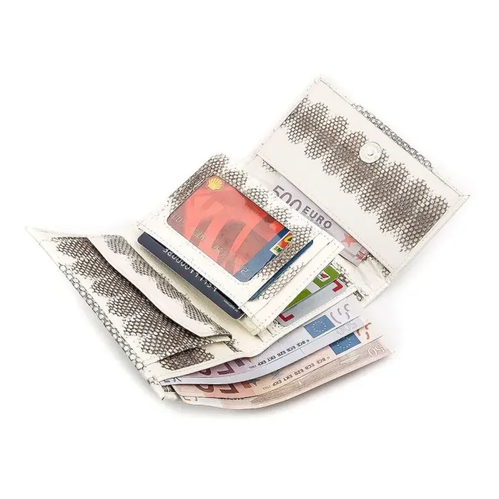 Гаманець жіночий SEA SNAKE LEATHER 18281 із натуральної шкіри морської змії Білий