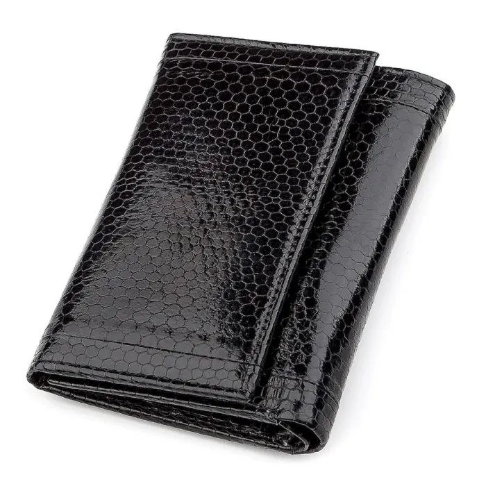 Гаманець жіночий SEA SNAKE LEATHER 18282 із натуральної шкіри морської змії Чорний