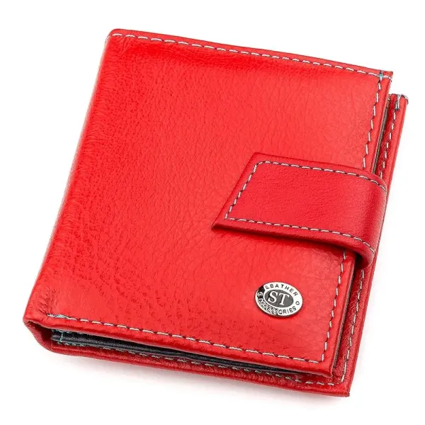 Гаманець жіночий ST Leather 18337 (SB430) шкіряний компактний Червоний